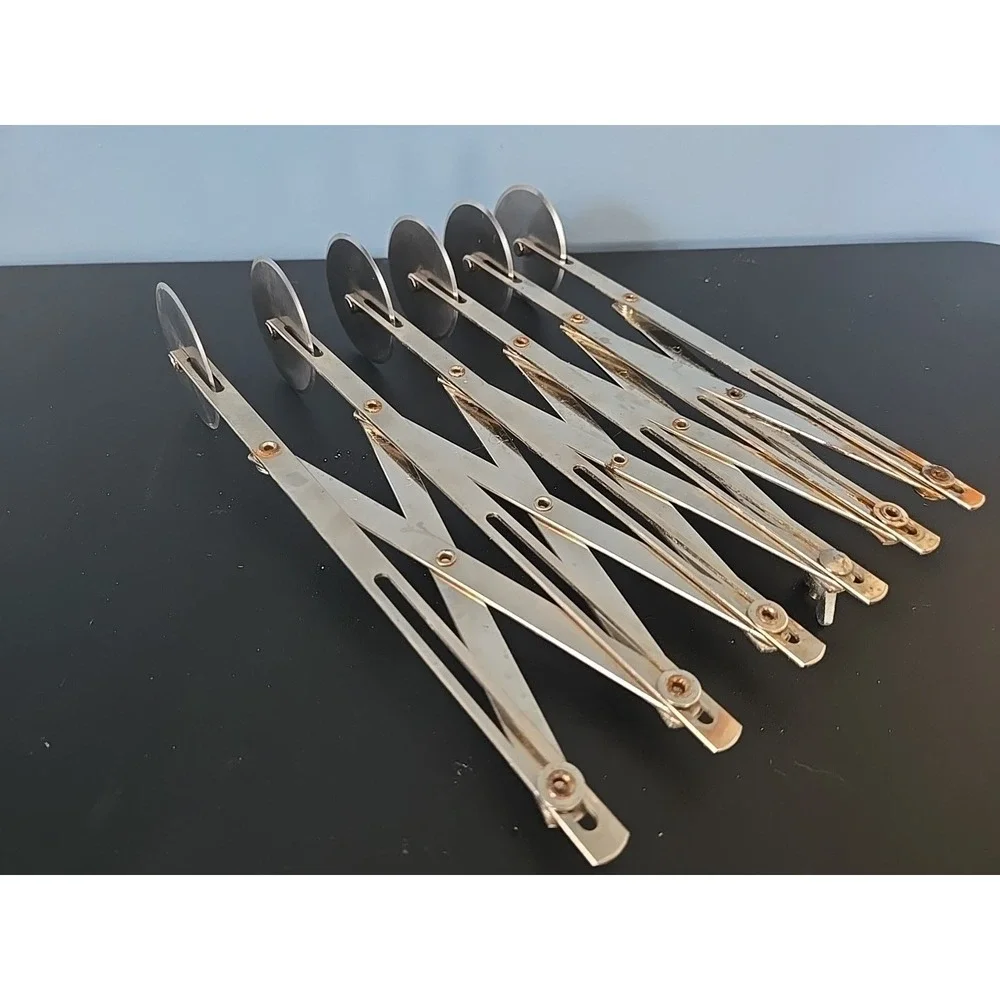 6 Wheel Large Stainless Steel Wheel Pastry Dough Pizza Cutter Roller‎